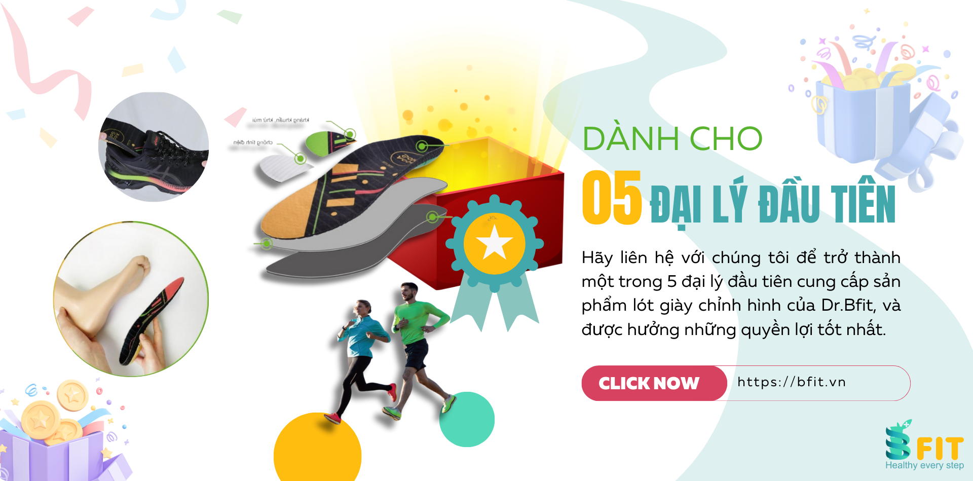 Dr.Bfit - chuyên cung cấp giải pháp lót giày cân bằng cơ thể