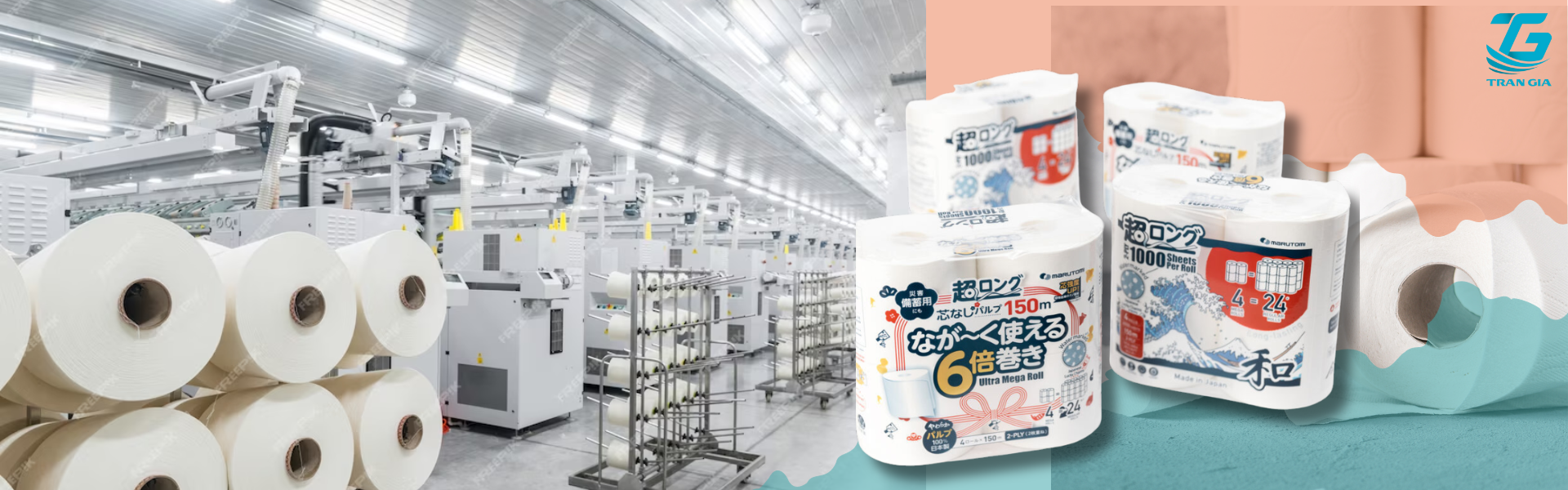 Giấy vệ sinh cao cấp Trần Gia