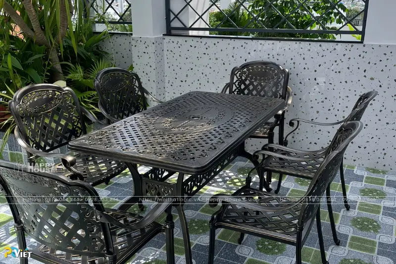 Ghế nhôm đúc sân vườn cao cấp - Xu hướng nội thất nổi bật năm 2025