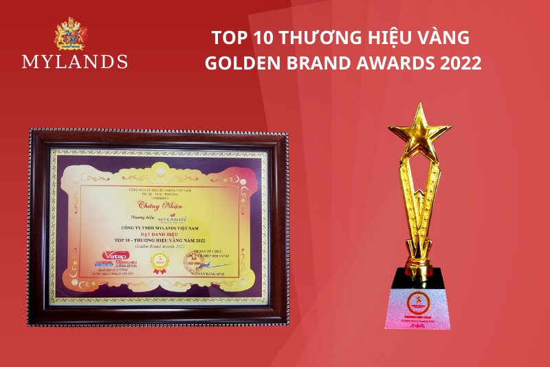 Sơn Mylands đạt top 10  "THƯƠNG HIỆU VÀNG GOLDEN BRAND AWARDS 2022"
