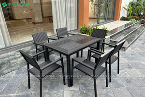 Bàn ghế Composite ngoài trời giá cạnh tranh