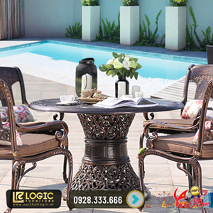 Bàn ghế nhôm đúc nhập khẩu cao cấp BN-OD04