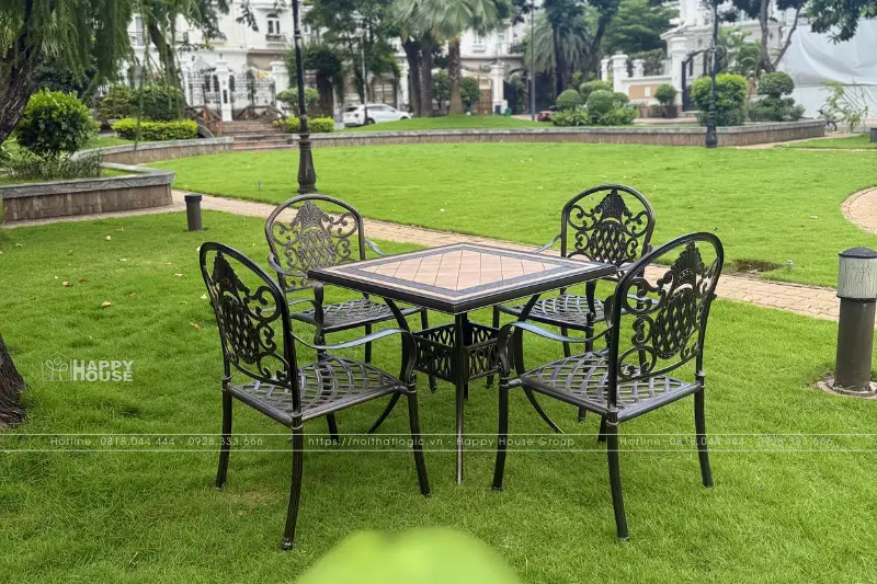 B&agrave;n Ghế Nh&ocirc;m Đ&uacute;c Mặt Đ&aacute; - Giải Ph&aacute;p Ngoại Thất Đẳng Cấp Đến Từ Nội Thất Logic