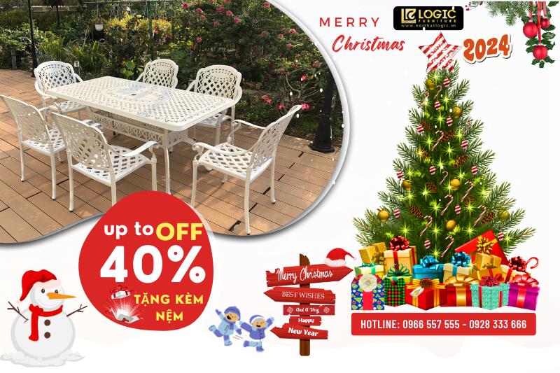 Khuyến mại siêu Hot nhân dip Noel và chào đón năm mới 2024 của Nội Thất Logic 